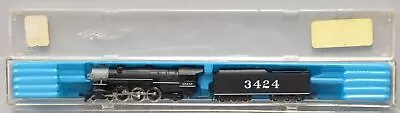 Con-Cor 5601B N Scale AT&SF 4-6-2 Heavy Pacific Steam Loco. & Tender #3424/Box • $50.49