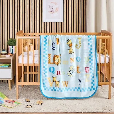 Toddler Baby Blanket Soft Fleece Nursery Cot Bed Toddler Throw Boys Girls Kids • £12.99