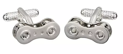 £12.99 • Buy Onyx Art Bike Chain Link Cufflinks Men's Novelty Gift - CK941