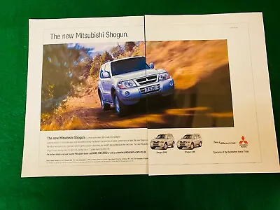 Mitsubishi Shogun Swb & Lwb  Poster Advert Approx A4 X 2 J • $2.48