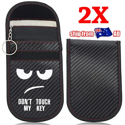 2X  Key Signal Blocker Fob Case Faraday Cage Anti-Radiation Keyless Protector • $8.79