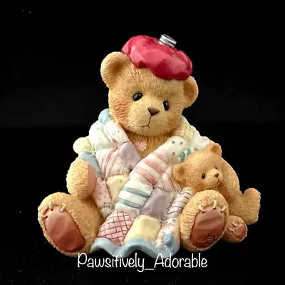 Cherished Teddies Get Well Figurine #215856 'CAN’T BEAR TO SEE YOU UNDER WEATHER • $6.95