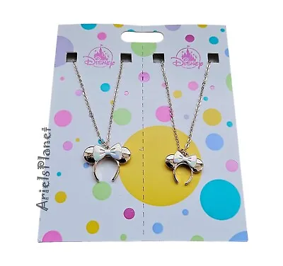 2023 Disney Parks Minnie Mouse Ear Headband Gold Toned Necklace Set Of 2 • $29.99