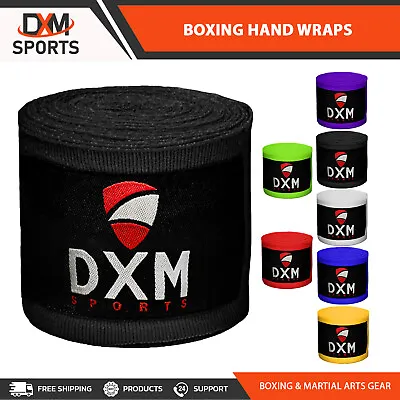 DXM Boxing Hand Wraps 180  Elasticated Fist Inner Gloves MMA Muay Thai Bandages • $7.99