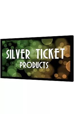 Silver Ticket Products Fixed Frame Projection Screen 16:9 4K HDTV Movie Theater • $175