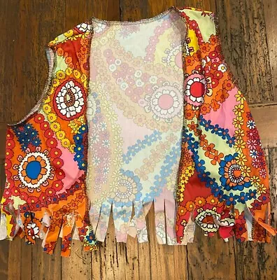 $25 • Buy 70's Style Hippie Child Dress-up Costume With Accessories 