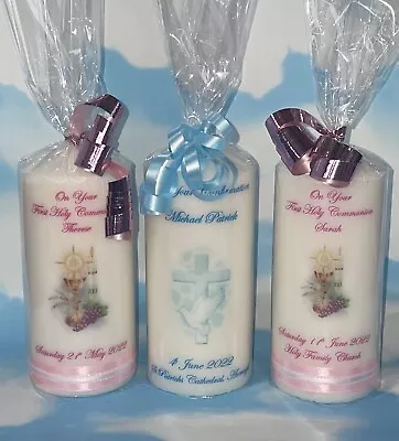 Confirmation Holy Communion Personalised Candle Son Daughter Godchild Gift • £12.99