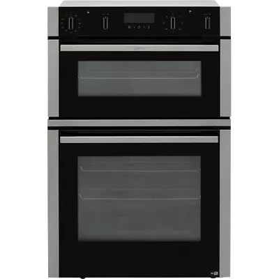 NEFF U2ACM7HH0B Built In 60cm Electric Double Oven Stainless Steel A/B • £1219