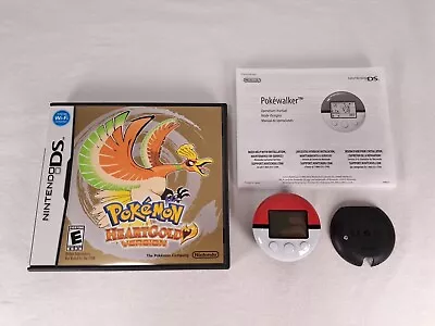 Nintendo DS Pokemon HeartGold Version With Case Manual And Pokewalker • $274.99