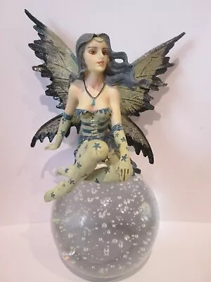 Nemesis Now Fairy Sitting On Crystal / Glass Ball Paperweight / Ornament • £19.99