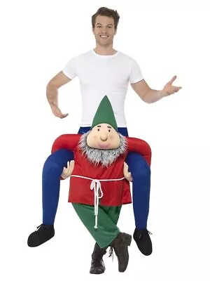 Piggyback Gnome Costume - One Piece Suit With Mock Legs - Unique And Fun! • £47.99