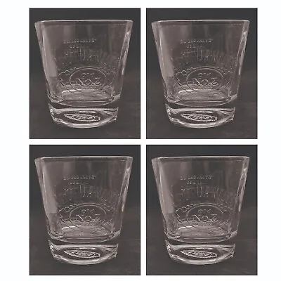 JACK DANIELS WHISKEY No.7 4 X EMBOSSED GLASSES 280Mml  BNWOB MAN CAVE • $49.99