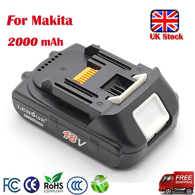 £15.99 • Buy 18V For Makita BL1830 BL1820 BL1815N 18 Volt 2.0 Ah LXT Li-Ion Cordless Battery