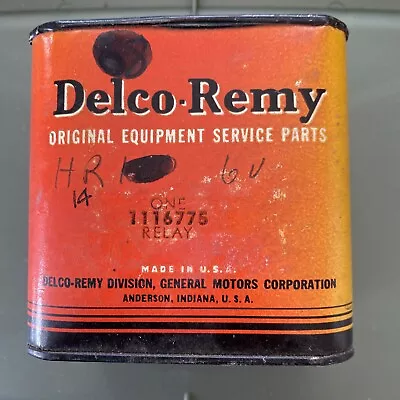 NOS UNOPENED Delco Remy 1116775 6V Horn Relay 30'S 40'S 50'S CADILLA CHEVROLET • $85.99