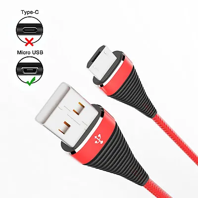 1m Long Charging Cable Micro USB Android Phone Charging Data Cable Lead • $1.89