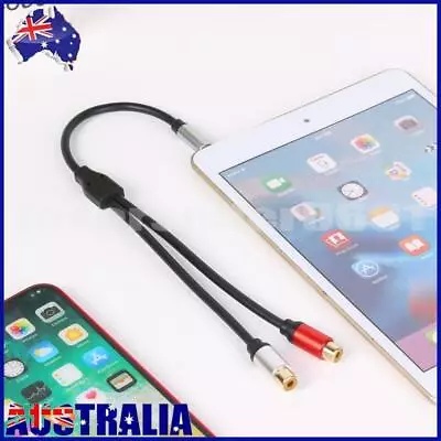 AU 3.5mm Male Plug To Dual 2RCA Jack Cable Stereo Audio Splitter Aux Extension W • $8.57