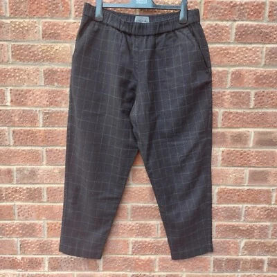 £69.99 • Buy OSKA Trousers Arty Relaxed Lagenlook Baloon Wool Black Check Woven Size 3 UK 14