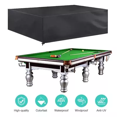 9FT Outdoor Pool Snooker Billiard Table Cover Polyester Waterproof Dust Cap • $37.95