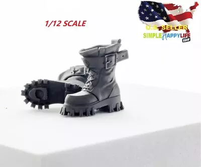 1/12 Scale Martin Boots Combat Shoes For 6'' Female Figure Nota Mezco ❶USA❶ • $12.99