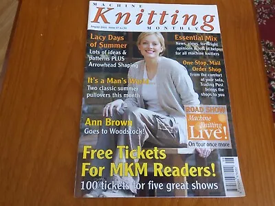£4.50 • Buy Machine Knitting Monthly Magazine, August 2003 Issue 67
