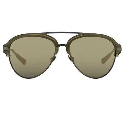 Kris Van Assche Sunglasses Grey And Gold • £75.99