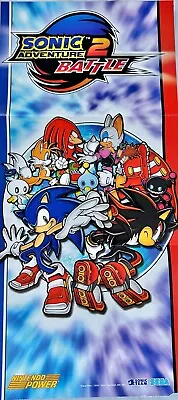 Authentic Nintendo Power Poster VTG NES SNES N64 22x11 Sonic Adventure Battle 2 • $49.99