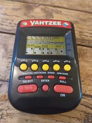 1998 Vintage MB Games Yahtzee Electronic LCD Handheld Game - Working • £25