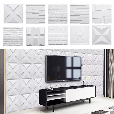 Modern Decorative Wall Panel 3D Effect Wall Decor PVC Panels Cladding Panels UK • £25.94