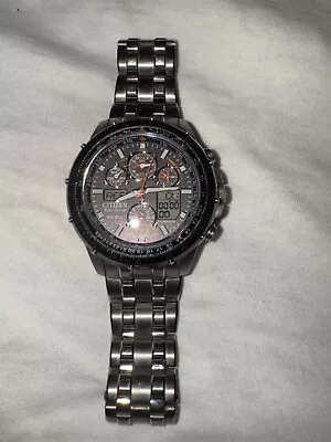 Citizen Men’s Skyhawk Eco-Drive Chronograph Titanium Watch U600-S049651 • £260
