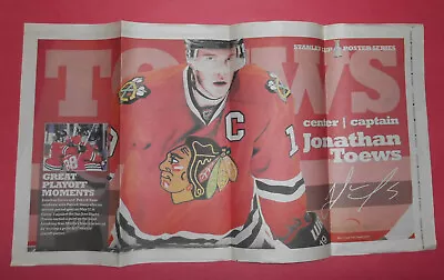 Chicago Blackhawks - Chicago Sun-Times Stanley Cup Poster Series Jonathan Toews • $6.99