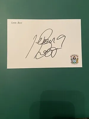 Leon Best - Coventry City Football Signed 6x4 Card • £1.99