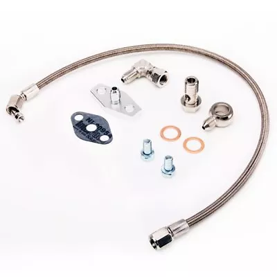 Fits Volvo740 760 940 W/ Garrett T3 T4 T03B T04B T04E B230FT Oil Feed Line Kit • $51.99