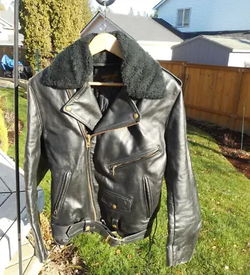 Vintage Vanson Highwayman Deluxe Leather Jacket Size 40 • $479.25