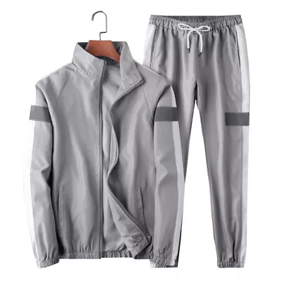 Casual Mens Bottoms Sports Set Jogging Suit Tracksuit Sets 2Pcs Sweatshirt Pants • $28.88