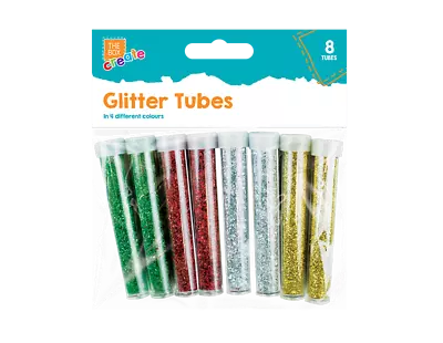 Glitter Tubes Creative Craft Card Making Kids Sparkle Decoupage Scrapbooks • £3.85