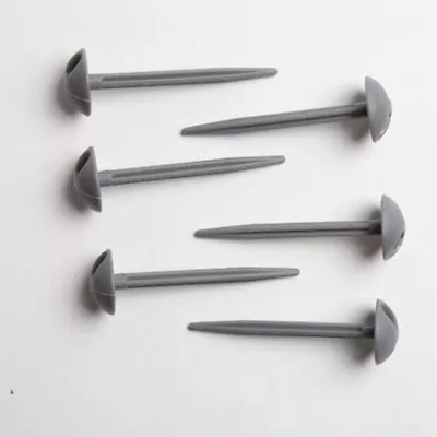 £4.31 • Buy 10/20/30x Heavy Duty Plastic Mushroom Domed Ground Sheet Tent Pegs Awning Carpet