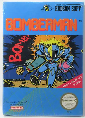 Bomberman Nintendo Entertainment System NES Sealed 1987 Rev-A Not WATA CGC VGA • $695