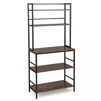 Kitchen 5-Tier Bakers Rack Microwave Stand Utility Storage Shelf Organizer • $74.95