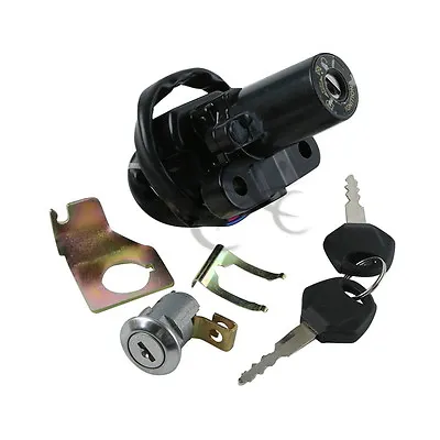 Ignition Switch Lock Keys Fit For Yamaha YZF R1 02-03 YZF R6 06-11 FJR1300 01-10 • $18.99