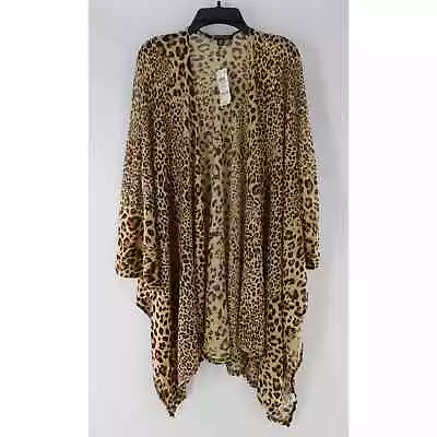 INC Animal Print Topper Kimono Cover Up From Macy's #K176 • $33.72