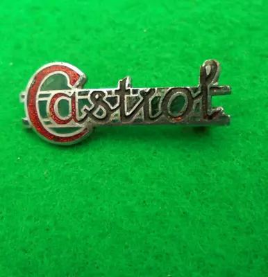 Vintage Castrol Patent Motor Oil Can Pin Badge • $18.64