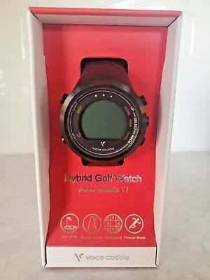 VOICE CADDIE T1 GPS Golf Watch Swing Tempo Scorecard Fitness Tracker Black • $89.97