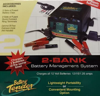 Deltran Battery Tender 2 Bank Charging Station - BRAND NEW • $154.82