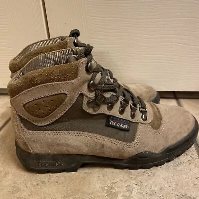 Vintage TECNICA TREKKING VTG Women’s Hiking Boots Sz 8 M Suede  • $44.95