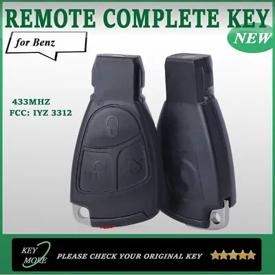 Keyless Entry Remote Car Key Fob 3B For Mercedes-Benz C E S Class IYZ3312 433MHz • $23.91
