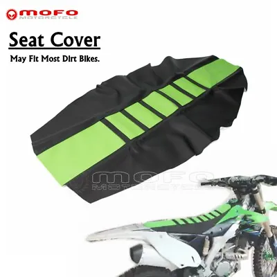 Gripper Soft Traction Seat Cover Skin Black & Green For Kawasaki KLX110 KX65 450 • $18.99