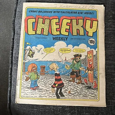 Cheeky Weekly Comic - 29 September 1979 • £3.99