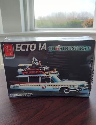 New In Box Ghostbusters II Ecto 1a Vintage 1/25 Model Kit Car 1989 6017-10E1 • £100