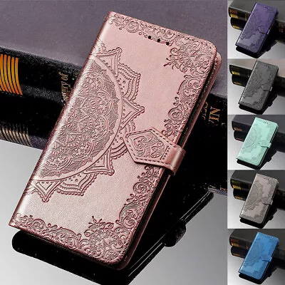 For Samsung Galaxy S6 S7 Edge S8 S9 S10 S20 Leather Flip Phone Cover Wallet Case • $13.63