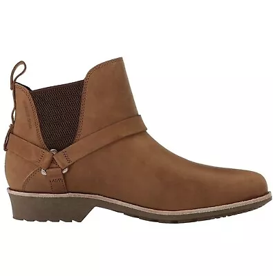 TEVA De La Vina Dos Waterproof Chelsea Boot In Bison Leather Size 8 • $60